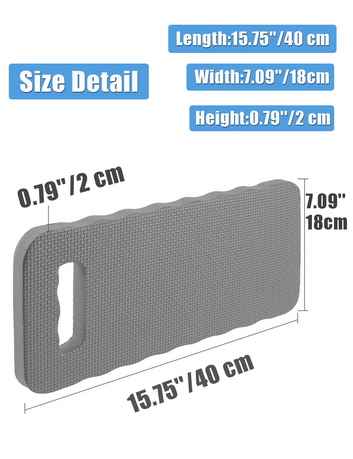 YWSHF anti-skid kneeling pad protects floors on any surface