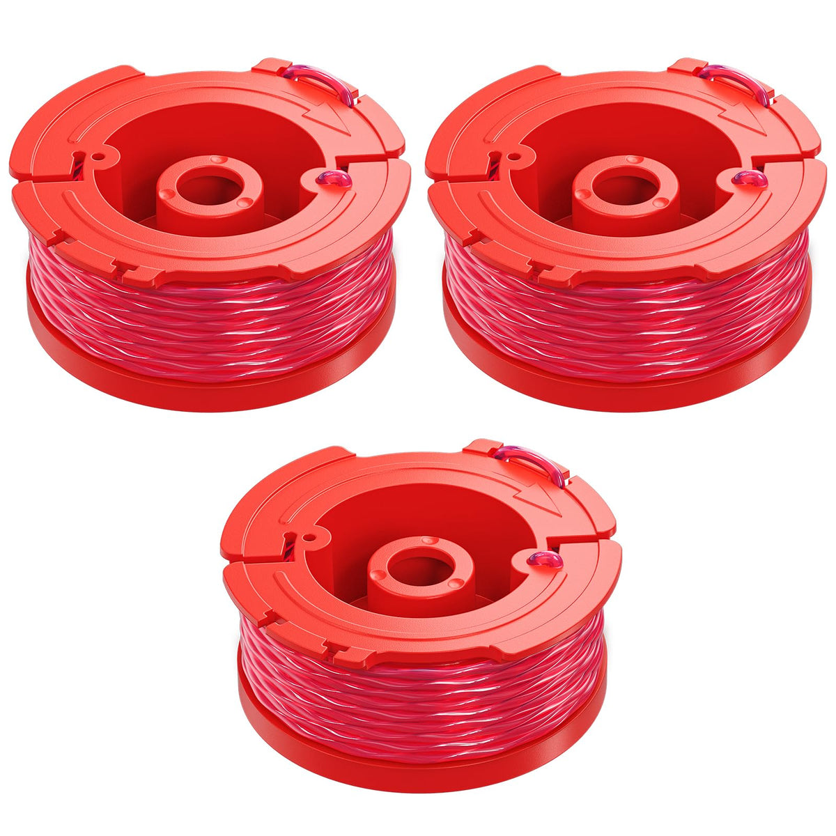 YWTESCH 3-pack weed eater strings for Craftsman, quick replacement and clean trims.