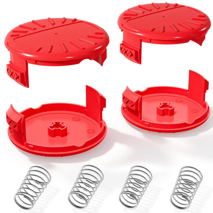 YWTESCH CMZST0803 spool cap close-up showing durable construction for reliable trimming.