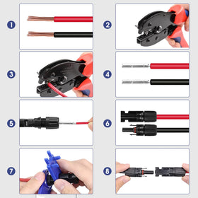 YXGOOD crimping tool handle close-up showing non-slip comfort grip.