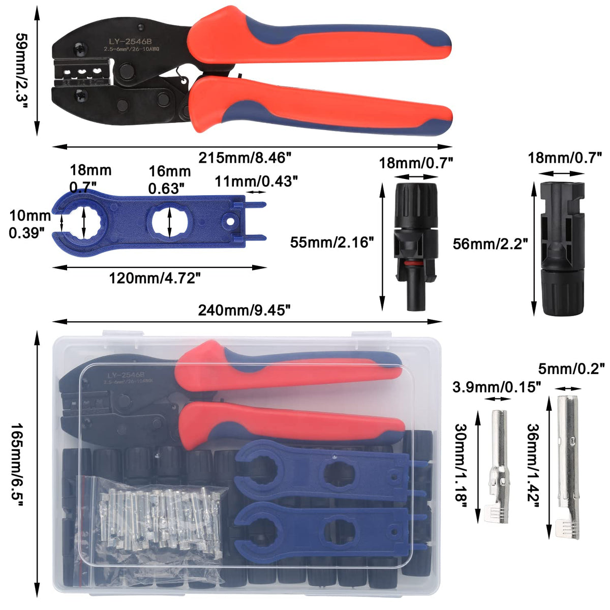 YXGOOD IP67-rated tool maintains protection in dusty or wet solar environments.