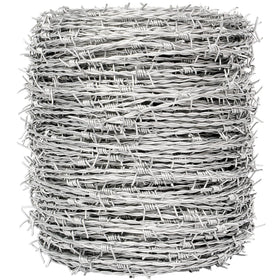 YXJSTO Real Barbed Wire 1320ft two rolls for long perimeter projects.
