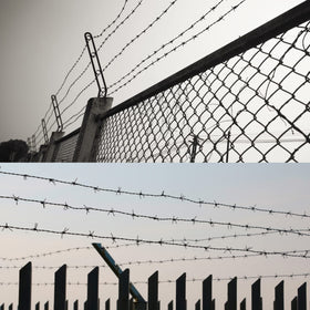 YXJSTO barbed wire supports durable perimeter protection outdoors.
