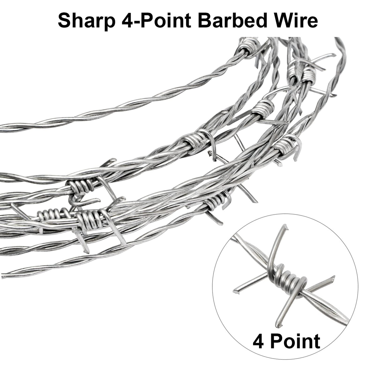 YXJSTO four-point barbs provide strong deterrence with durable performance.