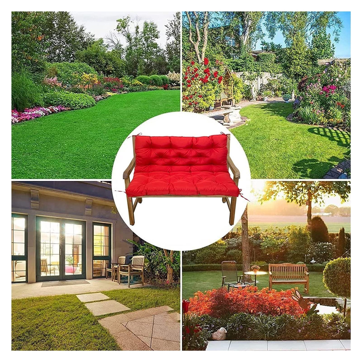 YXMKJOS large 60x40x4 inch cushion ideal for three seats.