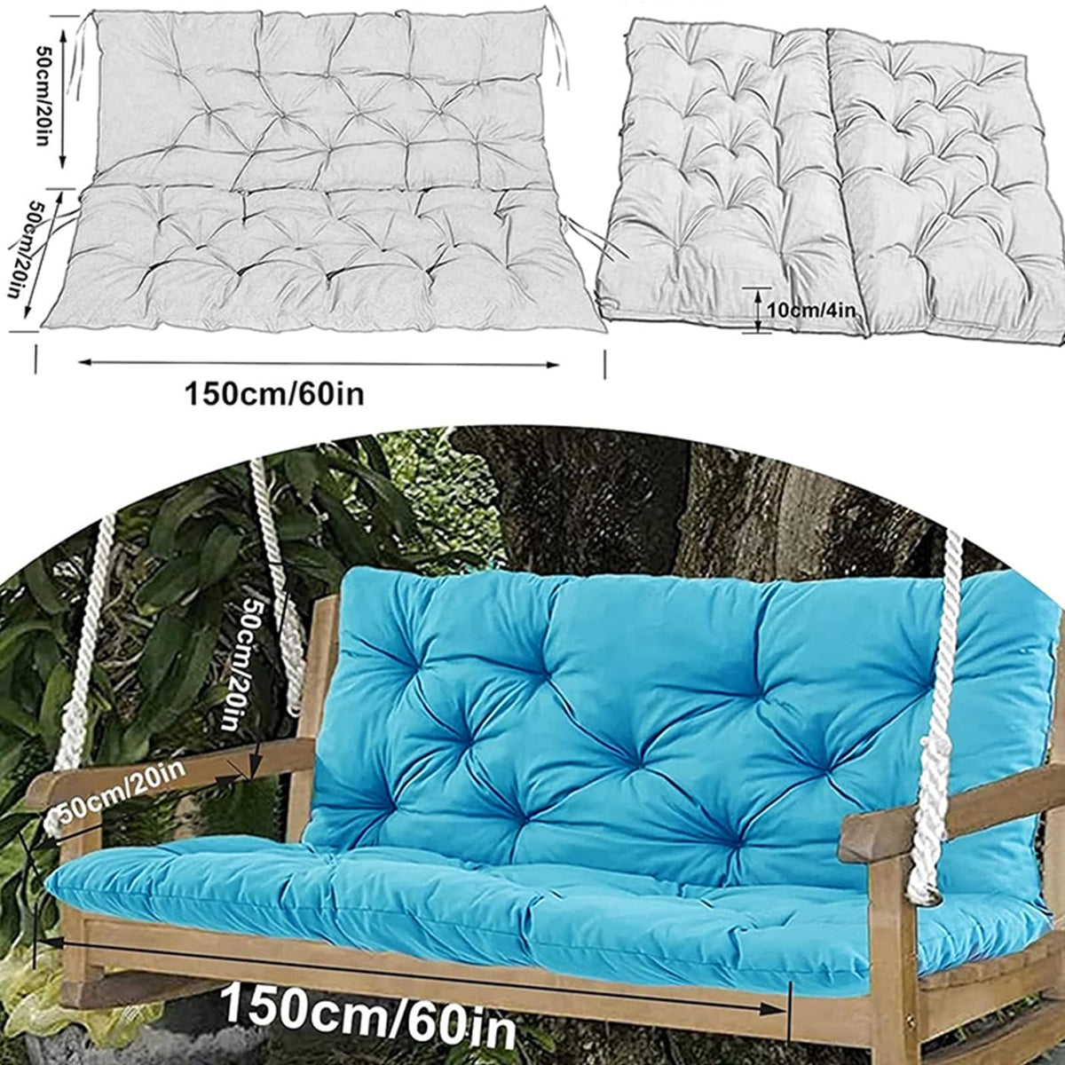 YXMKJOS cushions available in multiple colors to match garden aesthetics.