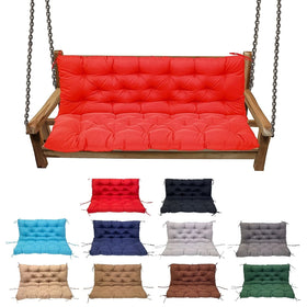 YXMKJOS swing cushion 3-seater backrest for outdoor comfort.