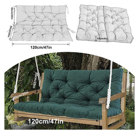YXMKJOS outdoor swing cushion enhances patio decor.