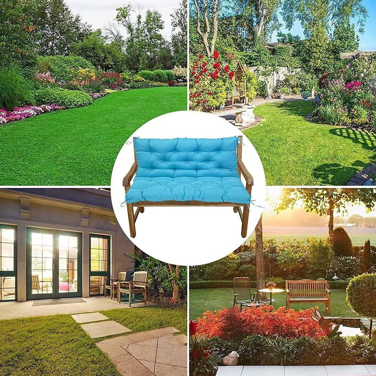 YXMKJOS two-seat cushion size 40x40x4 or 47x40x4 boosts outdoor seating comfort.