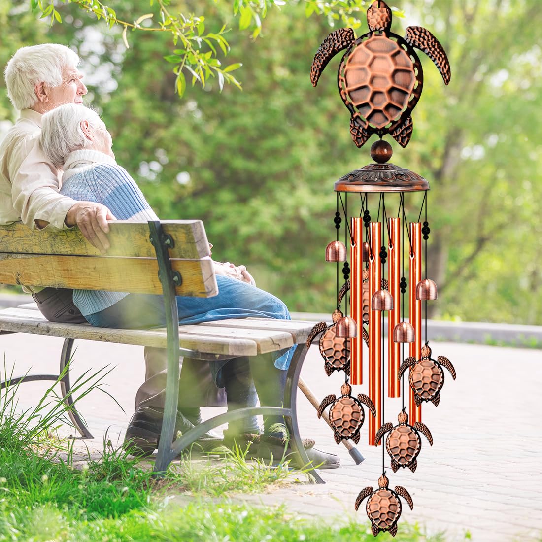 YXOTJHS Turtle wind chime makes a thoughtful gift for mom or grandma.
