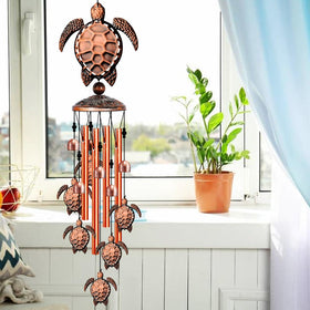 YXOTJHS Premium outdoor wind chime features copper-plated tubes.