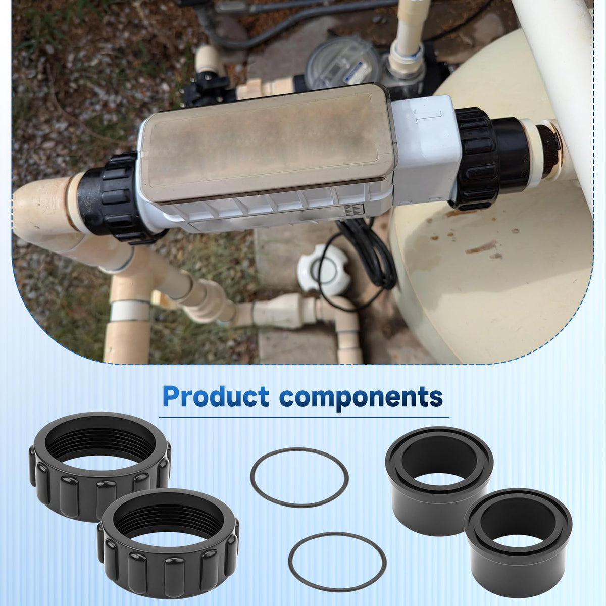 YXYYXY 520595 sealed connection assembly supports steady system pressure.