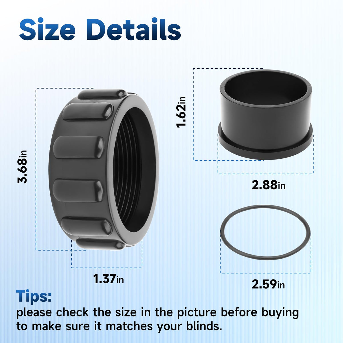 YXYYXY 520595 union assembly threaded connector ensures easy installation and leak-free seal.
