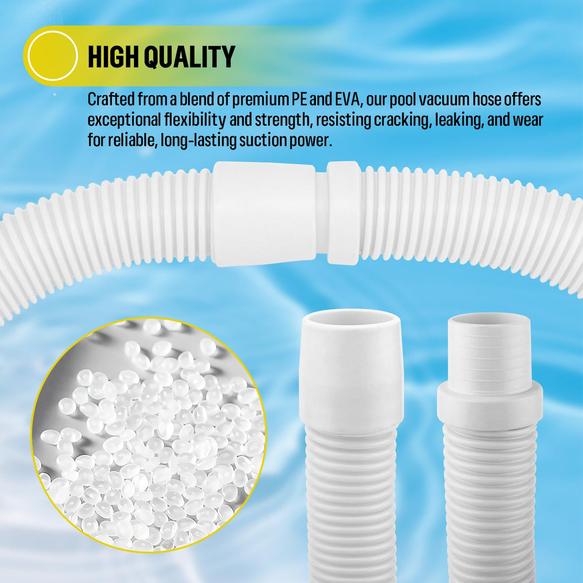 YXYYXY easy tool-free installation—connects to leader hose without tools