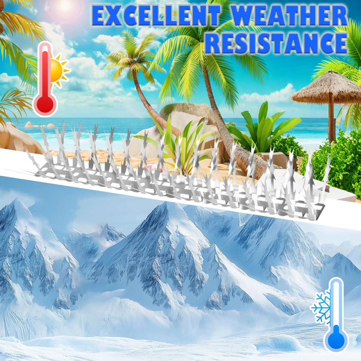 YXYBST installation-ready spikes with gloves recommended for safe fitting