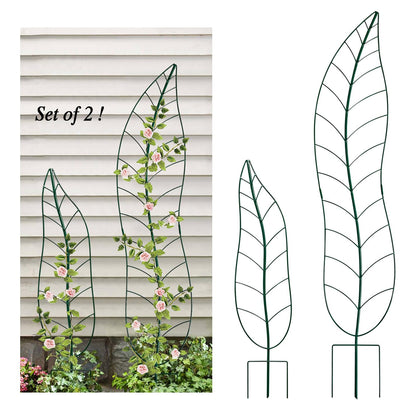 YY-Ladybug green leaf trellis supports climbing vines indoors and outdoors.