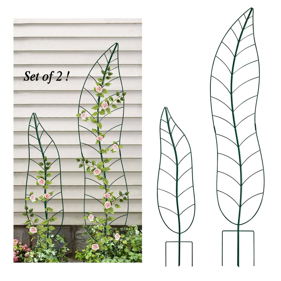 YY-Ladybug green leaf trellis supports climbing vines indoors and outdoors.