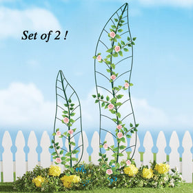 YY-Ladybug metal garden trellis adds decorative structure for climbing plants.