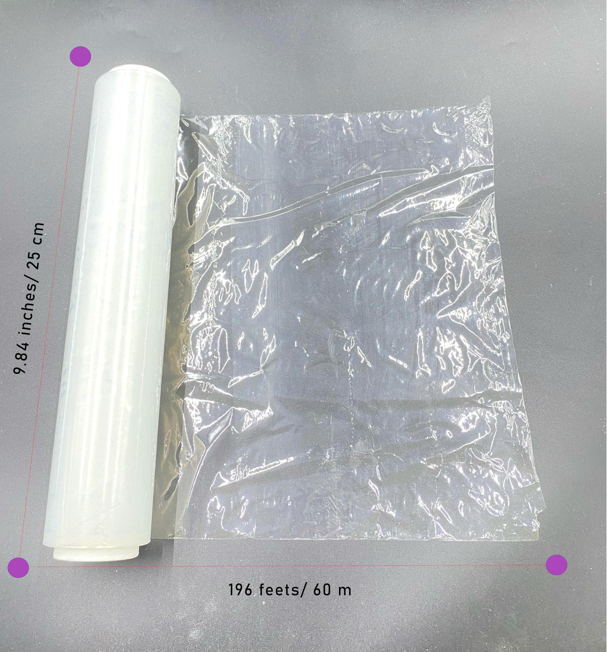 YYANBERICH transparent slimming wrap film conforming to the body