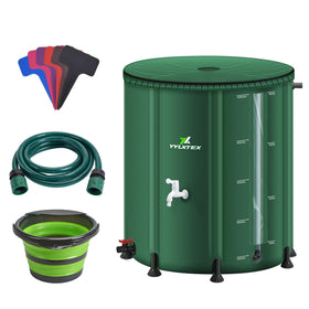 YYLXTEX rain barrel 100-gallon collapsible full view for efficient garden irrigation