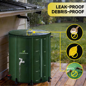 YYLXTEX quick-connect tap enables easy access to stored rainwater