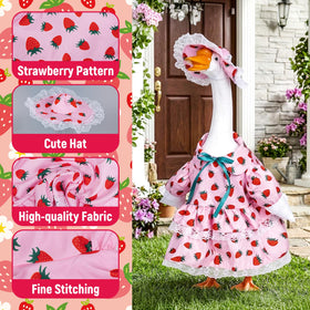 Close-up of colorful flower pattern on Yymobt dress and hat.