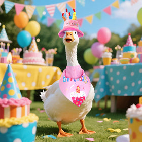 Yymobt luau-inspired outdoor decor goose outfit for gatherings