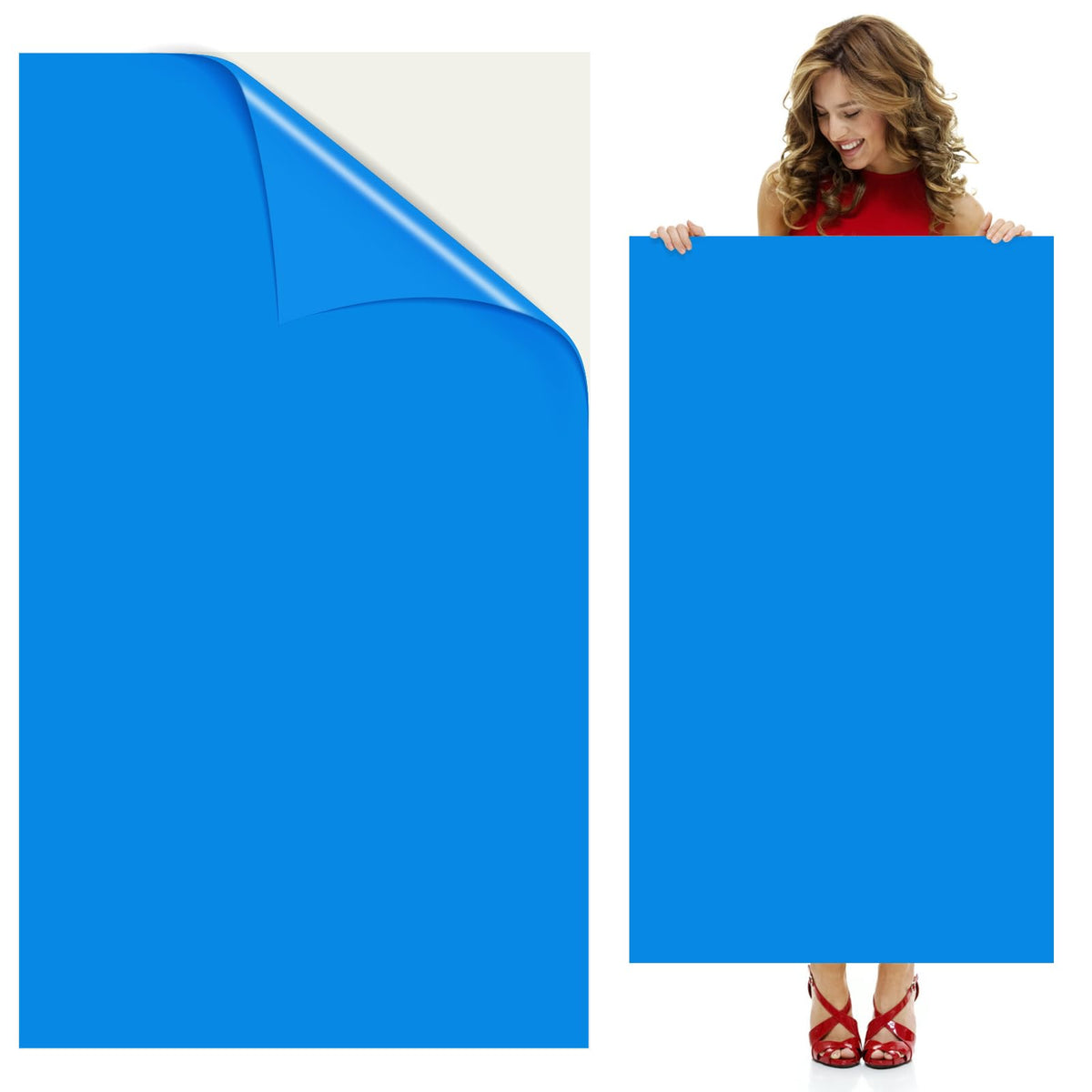 Yyndelicate extra-large patch on pool liner provides durable, discreet repair.