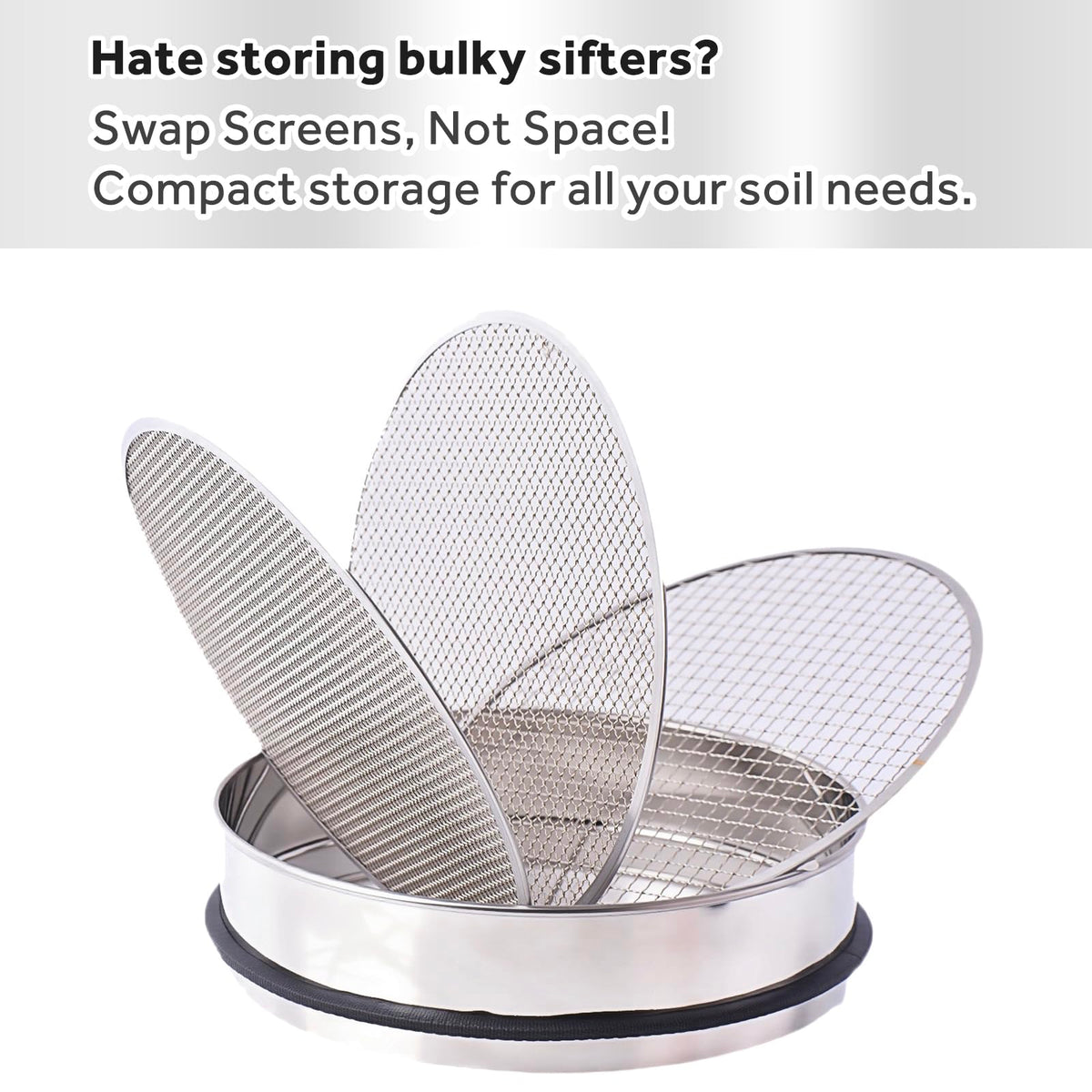 YYPTIEN 5-gallon bucket compatibility keeps the sifter steady.