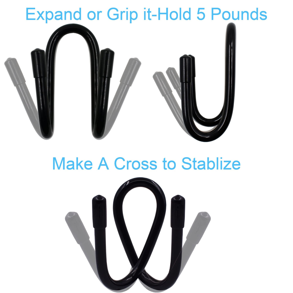 Expanded hangers demonstrate adjustable grip along a durable chain-link fence.