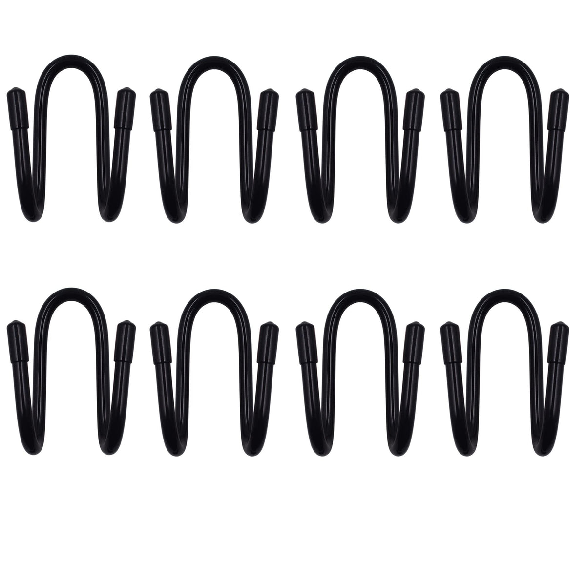 YYST chain-link fence hangers mounted on a fence for easy tool storage.