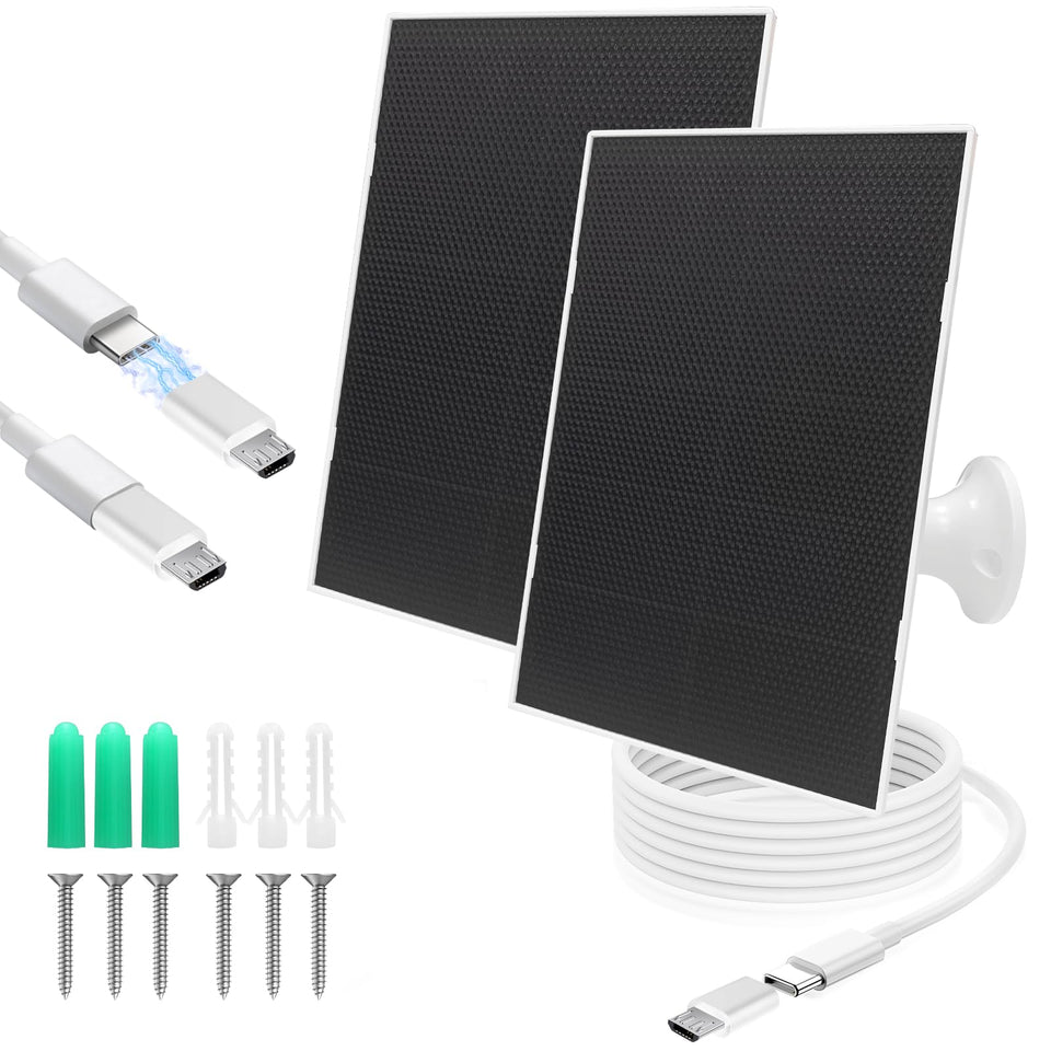 YYTDDUUU 4W solar panel for outdoor cameras delivers reliable charging with high efficiency