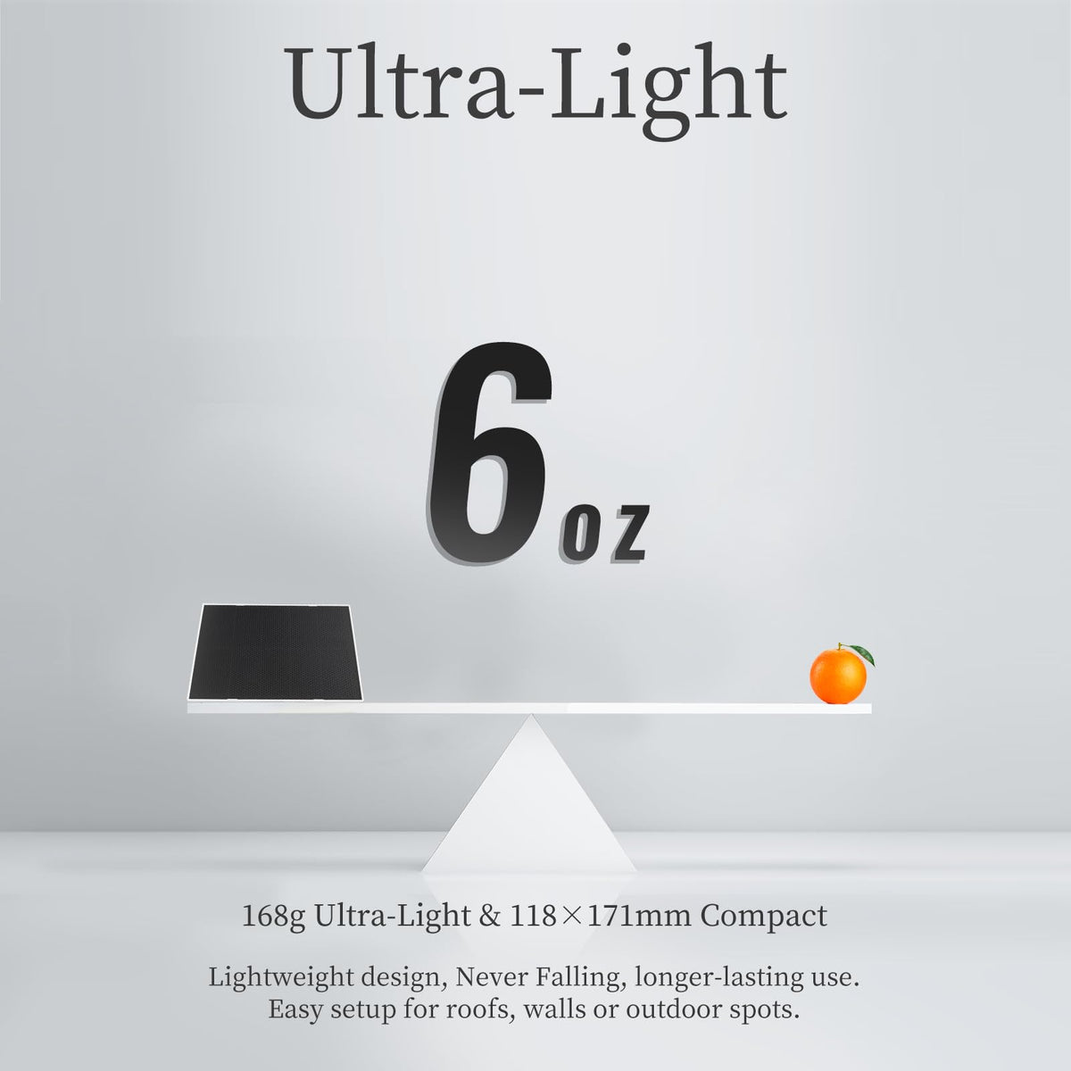 YYTDDUUU monocrystalline high-efficiency panel with lightweight design