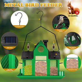 YYWMWM Feeder with three compartments for varied seed options