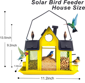 YYWMWM metal construction keeps the feeder durable and weather resistant, deterring nibbling.