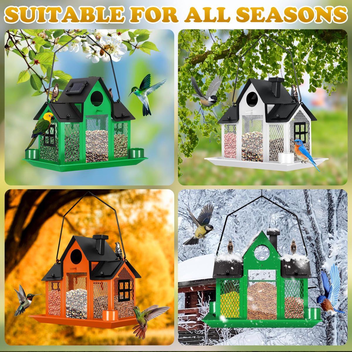 YYWMWM All metal, squirrel resistant construction for outdoor use