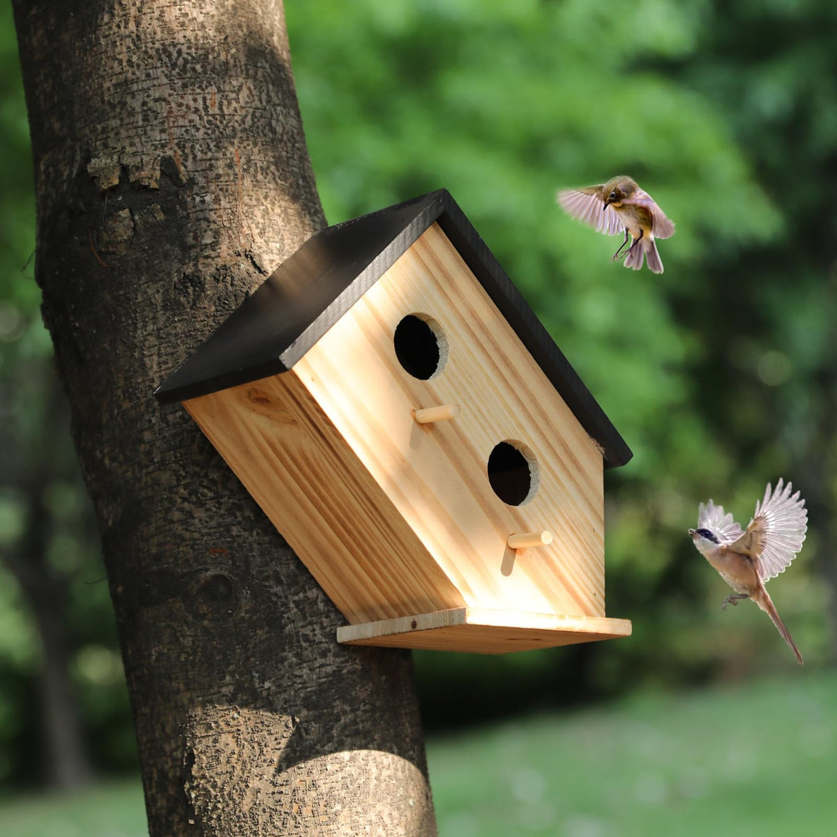YYYUAN bird house outdoor hanging in garden for small birds