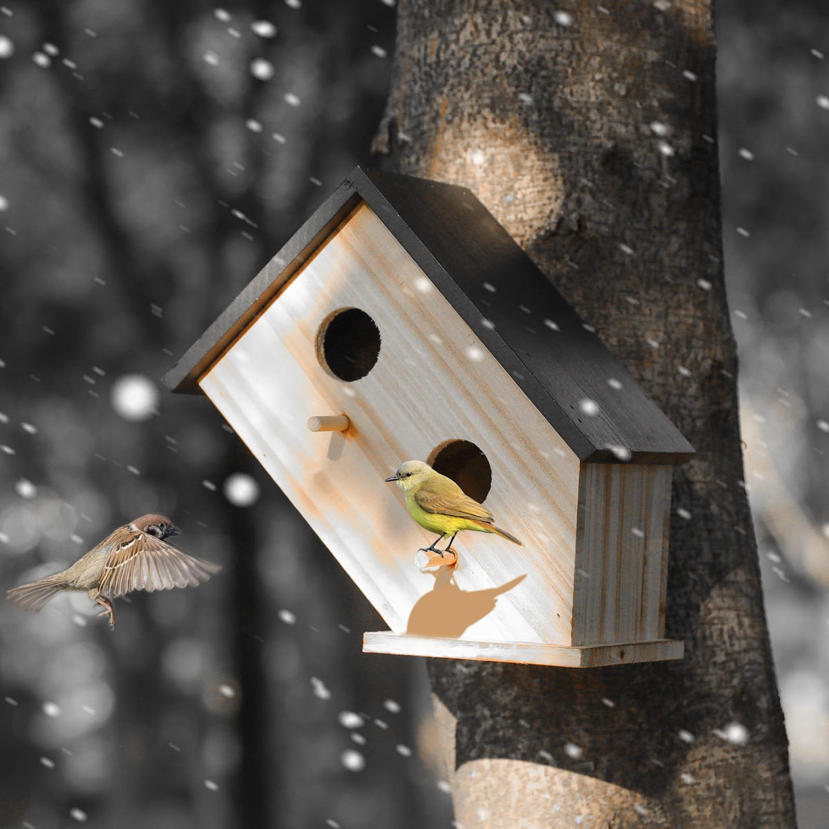 YYYUAN gift-worthy nesting box for bird lovers in outdoor spaces