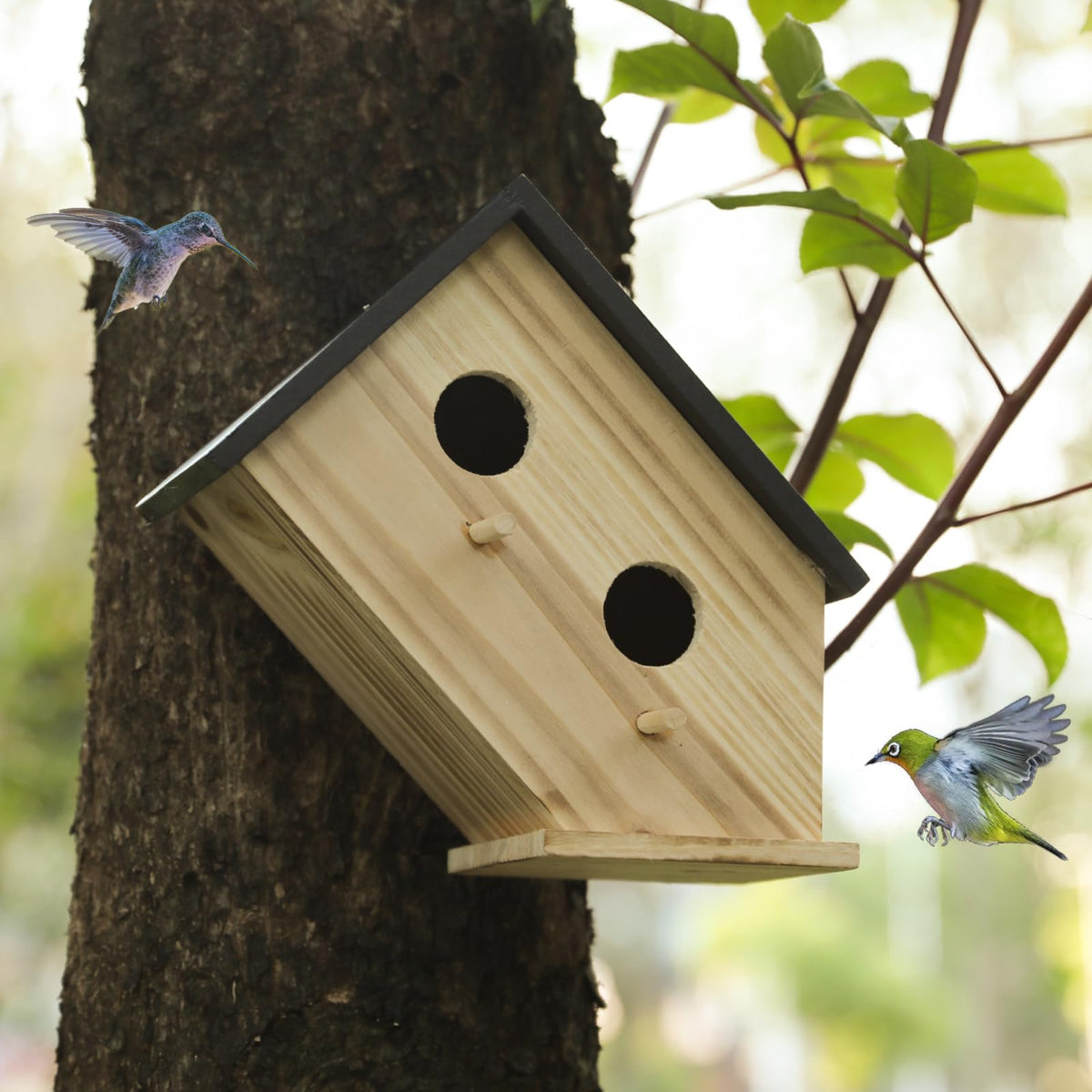 YYYUAN nesting box suitable for wrens and bluebirds