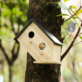 YYYUAN rustic garden decor bird house adds charm to yard