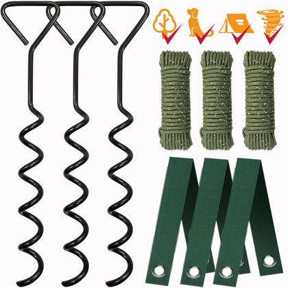 YZDTECH tree stake kit heavy duty steel stakes for strong support