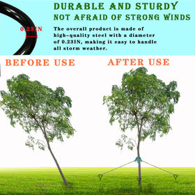 YZDTECH tree stake kit tree straps 15-8 inch secure young trees
