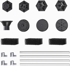 Yzert Solar Fountain Attachment with wide 8-nozzle spray enhances pond display.