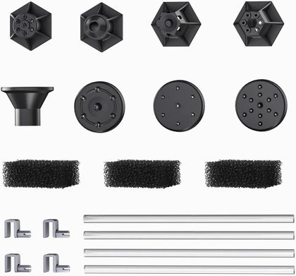 Yzert Solar Fountain Attachment with wide 8-nozzle spray enhances pond display.