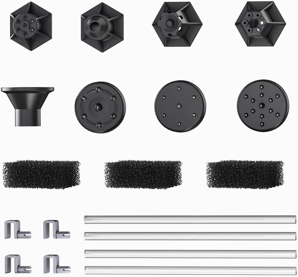 Yzert Solar Fountain Attachment with wide 8-nozzle spray enhances pond display.
