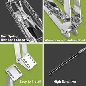 Yziixi solar vent opener cylinder shows durable aluminum construction for harsh weather.