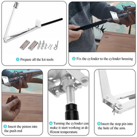 Yziixi vent opener fully opens at heat to regulate airflow.