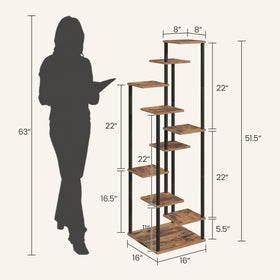 Yzosvki 360-degree rotating plant stand enables easy watering and access.