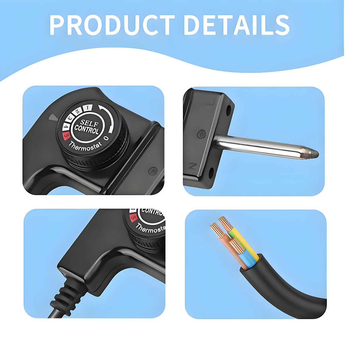 YZSGW durable 16AWG wiring ensures reliable power during outdoor cooking.