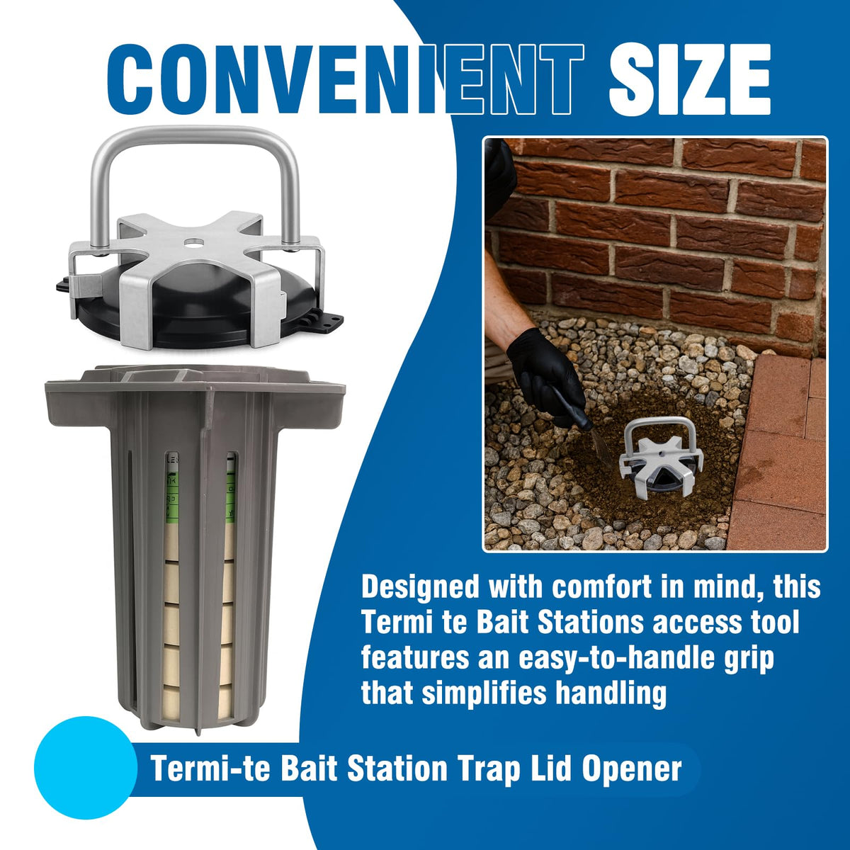 YZSGW Termi-te ergonomic grip reduces hand fatigue during inspections
